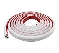 Canalina per cavi autoadesiva, canalina per cavi flessibile, canaline per cavi semicircolari, facili da tagliare per ufficio, concerti, ecc., protezione dei cavi e prevenzione del rischio di inciampo