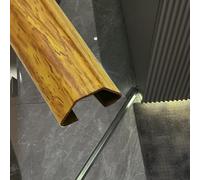 Canalina per cavi autoadesiva, Confezione di canaline for cavi multicolori in acciaio inossidabile con venature del legno da 1/2/4/10, 50-180 cm x 60-100 mm(B- 1 PC,L Outer Width 50cm x 60mm)