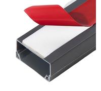 Canalina per cavi elettrici su, Confezione da 2 canaline autoadesive for cavi, x 1 m, multicolore, diverse misure(Grey,Width 20*Height 10mm)