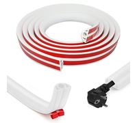 Canalina per cavi flessibile, 2 cm x 3,0 m, autoadesiva, alloggiamento per cavi, ponte per cavi di alimentazione domestica, protezione cavi, barra di transizione, bianco