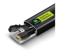 Canalina per cavi in alluminio Berlin 30/50/75/100 cm, bianco/nero/spazzolato/bronzo chiaro (75 cm, nero)