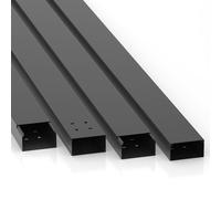 Canalina per cavi Pro con foro inferiore, alloggiamento per cavi, 10 m, 80 x 40 mm, 5 x 2 m, colore: nero
