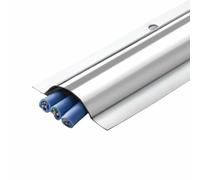 Canalina per esterni in acciaio inox, canalina copricavi, confezione da 20, lunghezza 1 m/39'', copricavi in metallo, per la gestione dei cavi, per casa, ufficio, scuola(NO.7)