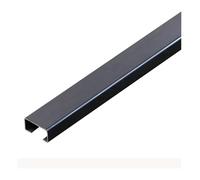 Canalina portacavi quadrata in acciaio inossidabile, copertura anti-calpestio for la gestione dei cavi for ufficio domestico e magazzino, 1 m, 1 pz.(Black titanium gold,30mmx15mm)