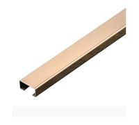 Canalina portacavi quadrata in acciaio inossidabile, copertura anti-calpestio for la gestione dei cavi for ufficio domestico e magazzino, 1 m, 1 pz.(Rose gold,30mmx15mm)