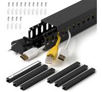 Canalina professionale per server rack da 240 cm (6 x 15,17,8 cm) per server rack, kit canalina per cavi da 1,4 cm x 3,6 cm (larghezza x lunghezza), per cavi di rete, elettricamente sicuro, in PVC,