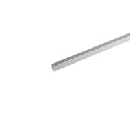 Canalina U 1 m 10x15 mm alluminio argento Alluminio argento