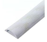 Canalizzazioni per cavi, Canalina for cavi in alluminio, spegnicavo for altoparlante, spegnicavo for TV montato a parete, semicircolare autoadesivo for copertura cavi for TV a parete(White,5#)