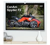 CanAm Spyder F3 (hochwertiger Premium Wandkalender 2026 DIN A2 quer), Kunstdruck in Hochglanz: Motorrad-Feeling ohne Motorrad: Das bullige HighTech-Trike CanAm Spyder F3