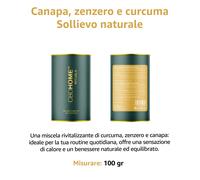 CANAPA, ZENZERO E CURCUMA: Sollievo Naturale - Formato XL 100 g