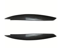 Canards Carrozzeria Fari Anteriori Palpebre Spoiler Auto Fari Anteriori Sopracciglia Compatibile Con 1 E81 E82 E87 E88 118d 120i 120d 123d 130i M1 2004-2014(Carbon Fiber Look)