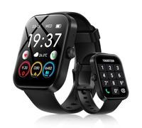 Canareen Smartwatch Uomo Donna 1.91" Bluetooth Orologio Supporta le Chiamate 110+ Sportive Fitness Tracker con Cronometro/Contapassi/Sonno/Cardiofrequenzimetro IP68 Smart Watch per iOS Android black