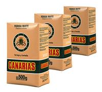 Canarias Yerba Mate Tè Rojo y Centella 1.5kg (500g x 3) + Campione Regalo (40g):Ricco di antiossidanti e vitamine, accelera il metabolismo, senza zucchero | Uruguay