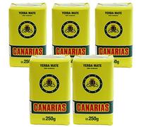 Canarias Yerba Mate Tè Tradizionale 1.25kg (5 x 250g) | Set Mate Uruguay | Bevanda disintossicante ed energetica