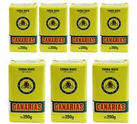 Canarias Yerba Mate Tè Tradizionale 1.75kg (7 x 250g) | Set Mate Uruguay | Bevanda disintossicante ed energetica