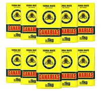 Canarias Yerba Mate Tè Tradizionale 10kg (10 x 1kg) | Set Mate Uruguay | Bevanda disintossicante ed energetica