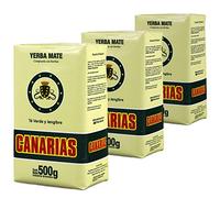 Canarias Yerba Mate Tè Verde Y Jengibre 1.5kg (500g x 3) + Campione Regalo (40g):Ricco di antiossidanti e vitamine, accelera il metabolismo, senza zucchero | Uruguay