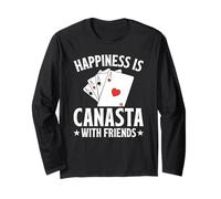 Canasta Felicità con i Tuoi Amici Gioco di Carte Canasta Maglia a Manica