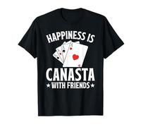 Canasta Felicità con i Tuoi Amici Gioco di Carte Canasta Maglietta