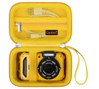 Canboc Custodia fotocamera digitale impermeabile e resistente Kodak PIXPRO WPZ2, tasca in rete per cavo USB, gialla (solo custodia)