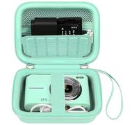 Canboc Custodia fotocamera digitale KODAK PIXPRO C1 Friendly Zoom, borsa per fotocamera C1, tasca in rete con cerniera per cavo e batterie, verde menta (solo custodia)