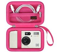 Canboc Custodia fotocamera ibrida Canon PowerShot V1, borsa per fotocamera V1 Point and Shoot 4K Video Vlogging, tasca in rete per cavo USB, rosso (solo custodia)