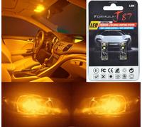Canbus Error Luce LED 168 Arancione Ambra Due Lampadine Targa Piastra Etichetta