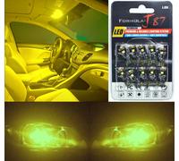 Canbus Error Luce LED 194 Giallo 3000K Ten Lampadine Interno Mappa Ricambio Per