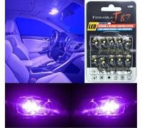 Canbus Error Luce LED 194 Viola 12000K Ten Lampadine Interno Cupola Ricambio Per