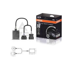 CANBUS NO ERROR LEDSC02-1 OSRAM PER LAMPADINE H7 NIGHT BREAKER LED NO SPIA