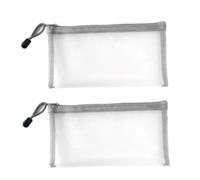 Cancella a matita a matita Cancio di matita con tasca per lo stoccaggio di cartoleria per gli studenti forniture per ufficio 2 pezzi 8.5x4.7 in casi di marcatore a matita grigio