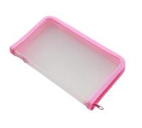 Cancella Cerniera Caso di ricevuta Impermeabile Documento Organizer Piccolo File Sacchetto Per Accessori Scuola di Ufficio Clear Penna Matita Caso