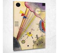 Cancella Connessione Cancella Connessione Wassily Kandinsky, wk47 quadro stampato su tela, fine art, assemblato pronto da appendere 75x45 cm