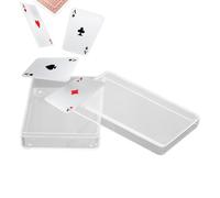 Cancella di carta Clear - Giocamento della scatola di archiviazione delle carte, Container Organizzazione di facile accesso | Gioielli multifunzionali piccoli oggetti, supporto di protezione da collez