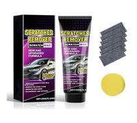 Cancella Graffi Profondi per Auto, Rimuovi Graffi per Veicoli con Spugna, Pasta per Riparazione Graffi per Auto, PRimuovi Graffi per Veicoli, per Tutti i Tipi di Veicoli, 200g