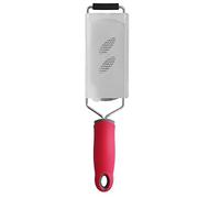 Cancella in acciaio inossidabile Grattugia a limone cucina multiuso a zester per verdure al cioccolato a grazia con manico non slip 30.7x6,5 cm (Pianta dente fine)