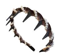 Cancelle di perle per donne, fascia perle per ragazze - Wave Hairband,Accessori per non slip Accessori Chiesa per la testa di pettine per una ragazza