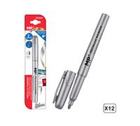 CANCELLERIA DAM MPPE180PC94X12 - set 12 pezzi, colore argento metallizzato
