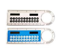 Cancelleria multifunzionale 4-in-1 Progettato Calcolatrice Solare Righello Lente d'ingrandimento e goniometro Forniture scolastiche