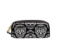 Cancelleria Portamatite Sugar Skulls Portapenne Grande Capacità Portapenne Astuccio Con Cerniera Astuccio Scuola Per Ragazze Università Studenti
