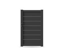 Cancelletto, alluminio, modello Latina, Antracite, 1000 x 1200 mm, configura individualmente
