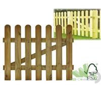CANCELLO LEGNO LASA PINO IMPREGNATO PER ESTERNO CM.100X100 STACCIONATA (28297)
