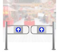 Cancelletto di sicurezza a molla, porta automatica a senso unico, per supermercati, magazzini e biblioteche, 180 x 97 cm (170 x 97 cm), facile da installare, barriera di sicurezza