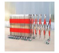 Cancelletto di sicurezza espandibile - Barriera stradale pieghevole retrattile per vialetti e uso esterno, argento 1,1x, protezione portatile a forbice per la sicurezza di garage e costruzioni