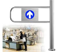 Cancelletto di sicurezza monodirezionale a chiusura automatica per navate industriali 80x100 cm porta battente a molla, ingresso manuale sicuro per supermercati e magazzini