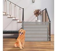 Cancelletto di Sicurezza per Cani, Cancelletto di Sicurezza Retrattile per Bambini, 0-150 cm, Cancello Bambini Adatto per Scale, Corridoi, Interni ed Esterni-86 * 150 cm-grigio
