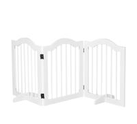 Cancelletto di Sicurezza Pieghevole per Animali Domestici 154,5x29,5x61 cm in