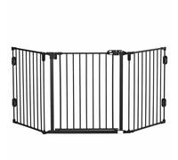 Cancelletto di Sicurezza Pieghevole per Animali Domestici 202,5x2x76 cm in