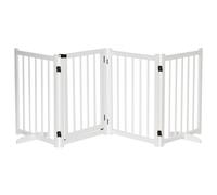 Cancelletto di Sicurezza Pieghevole per Animali Domestici 237,5x36x80 cm in