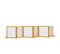 Cancelletto di Sicurezza Pieghevole per Animali Domestici 432x36x70 cm in Legno